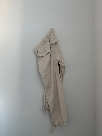 Cream Cargo Joggers (S)