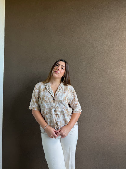 Everlane Grid Top (M)