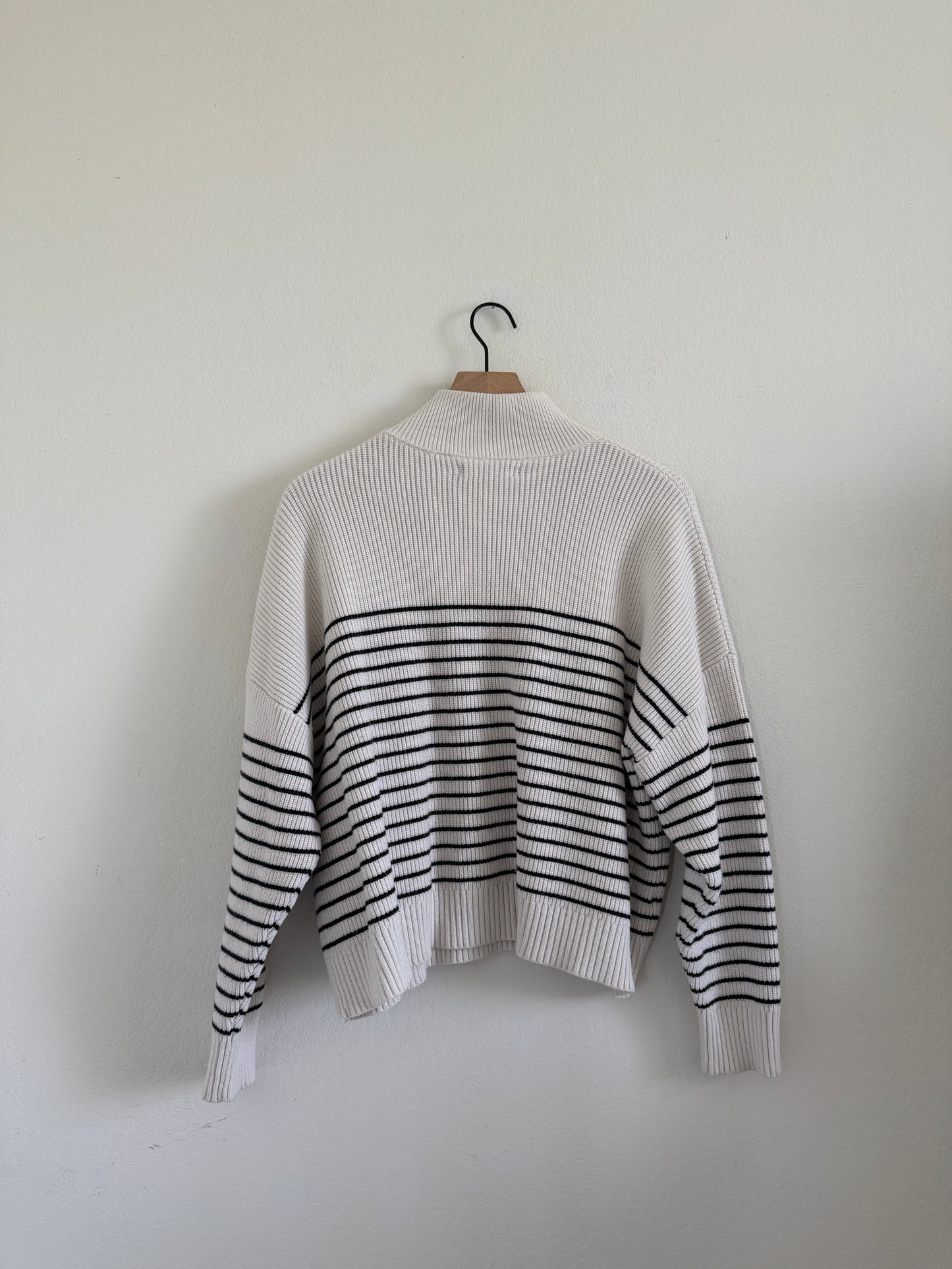 Striped Quarter Zip (L)