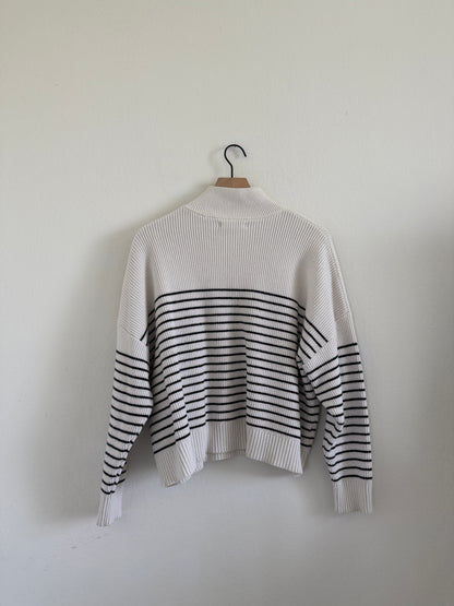 Striped Quarter Zip (L)