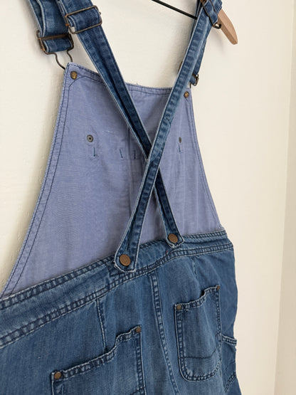 Dark Wash Shortalls (28)