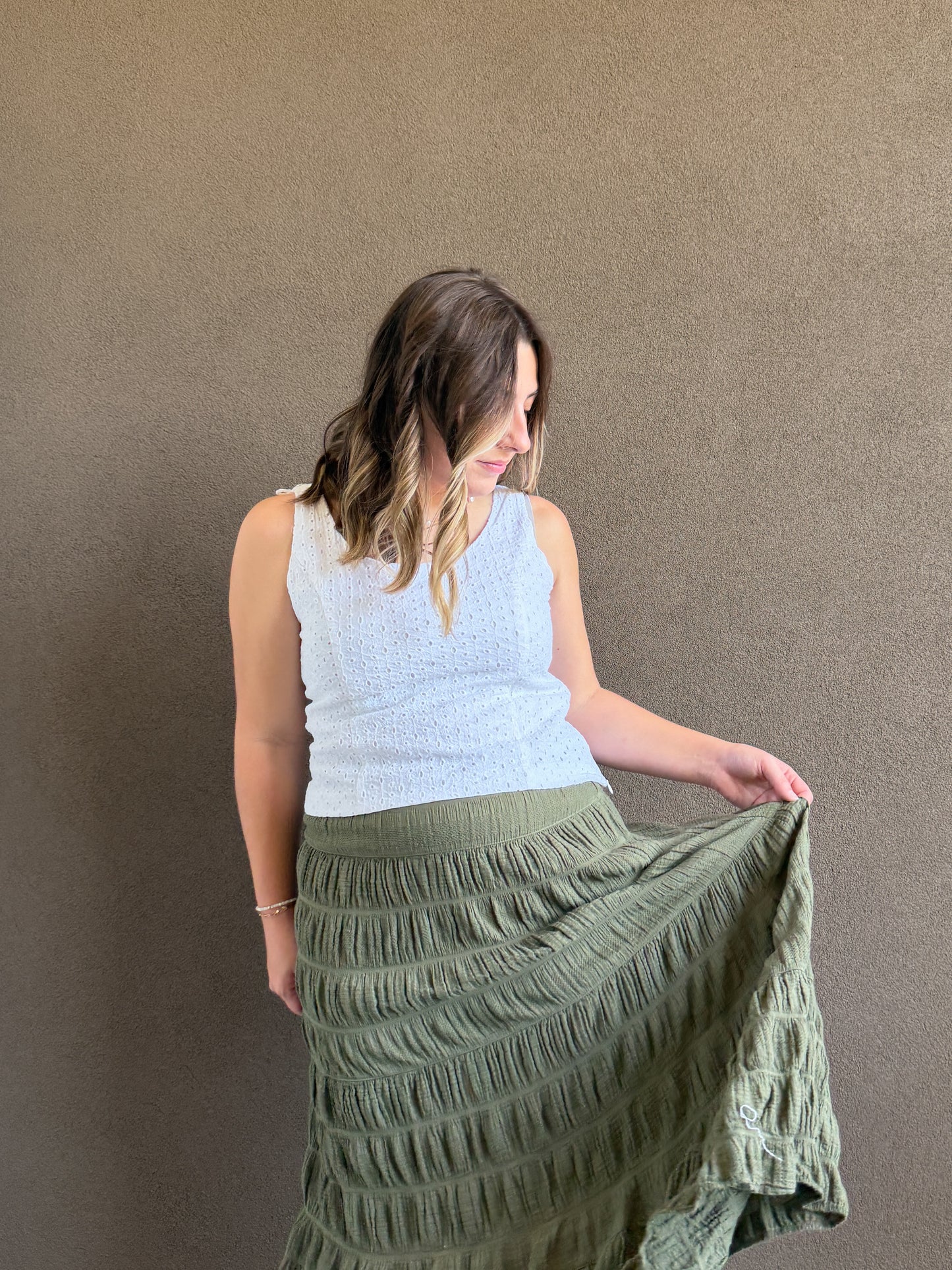 Vintage Eyelet Tank (10P)