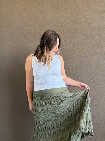 Vintage Eyelet Tank (10P)