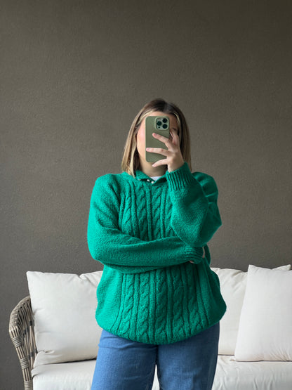Vintage Emerald Sweater (L)