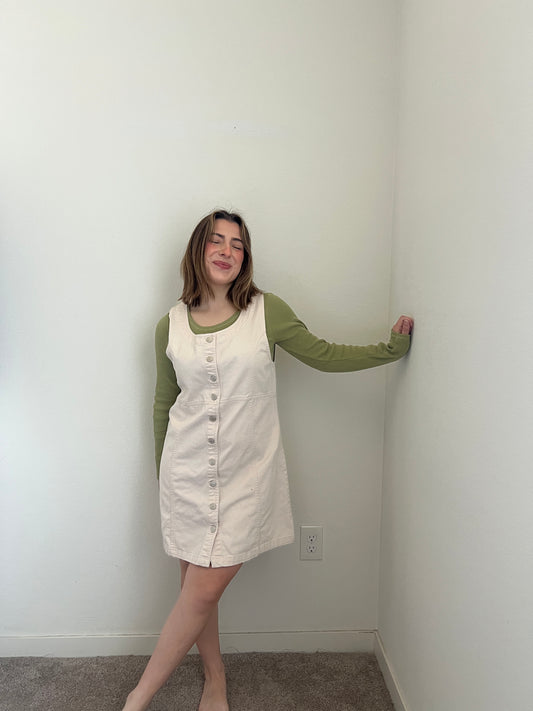 Cream Jumper Dress (M)