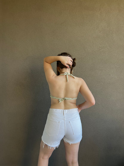 Gingham Bikini Top (42-M)