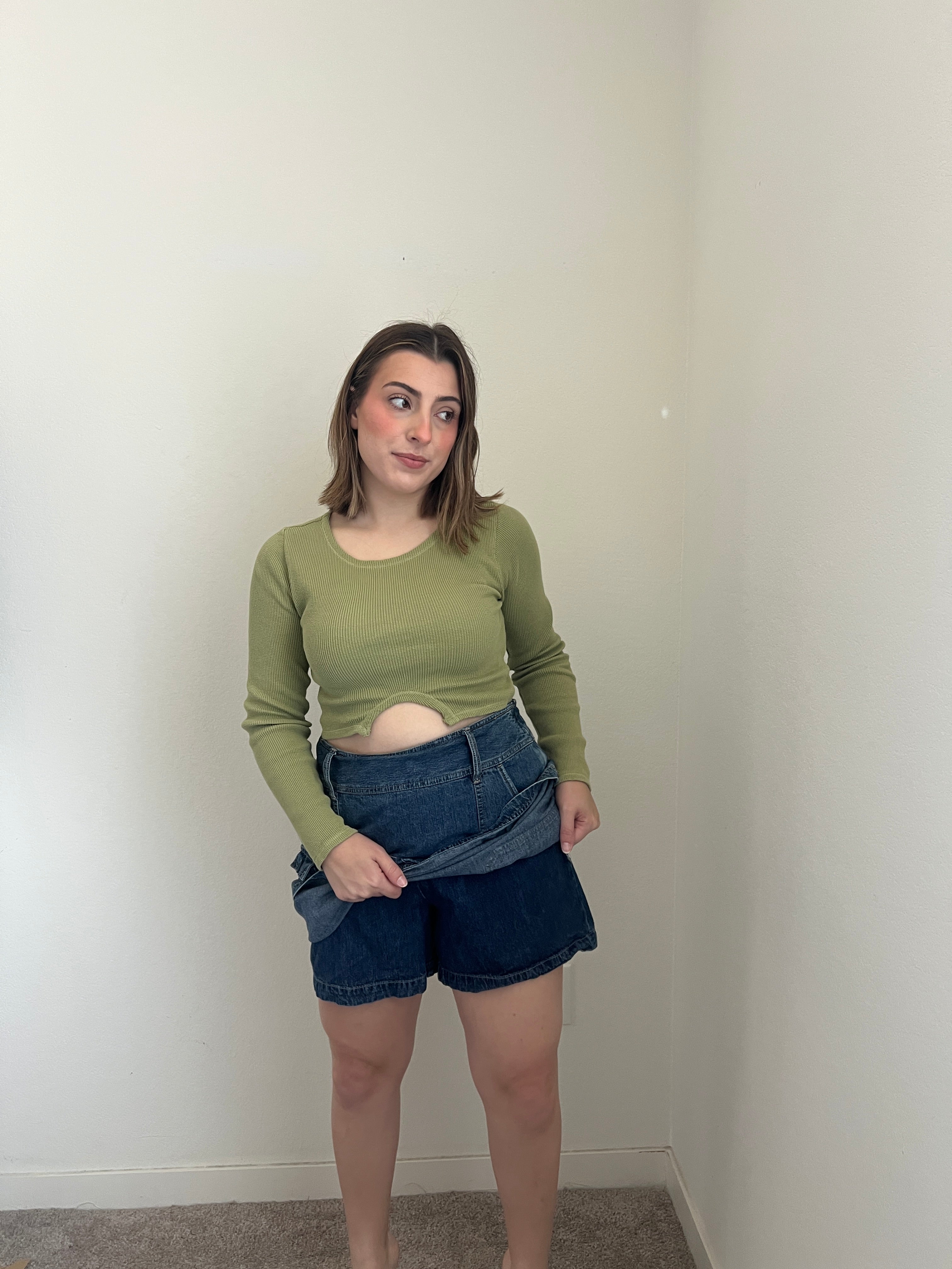 Denim Cargo Skirt (12)