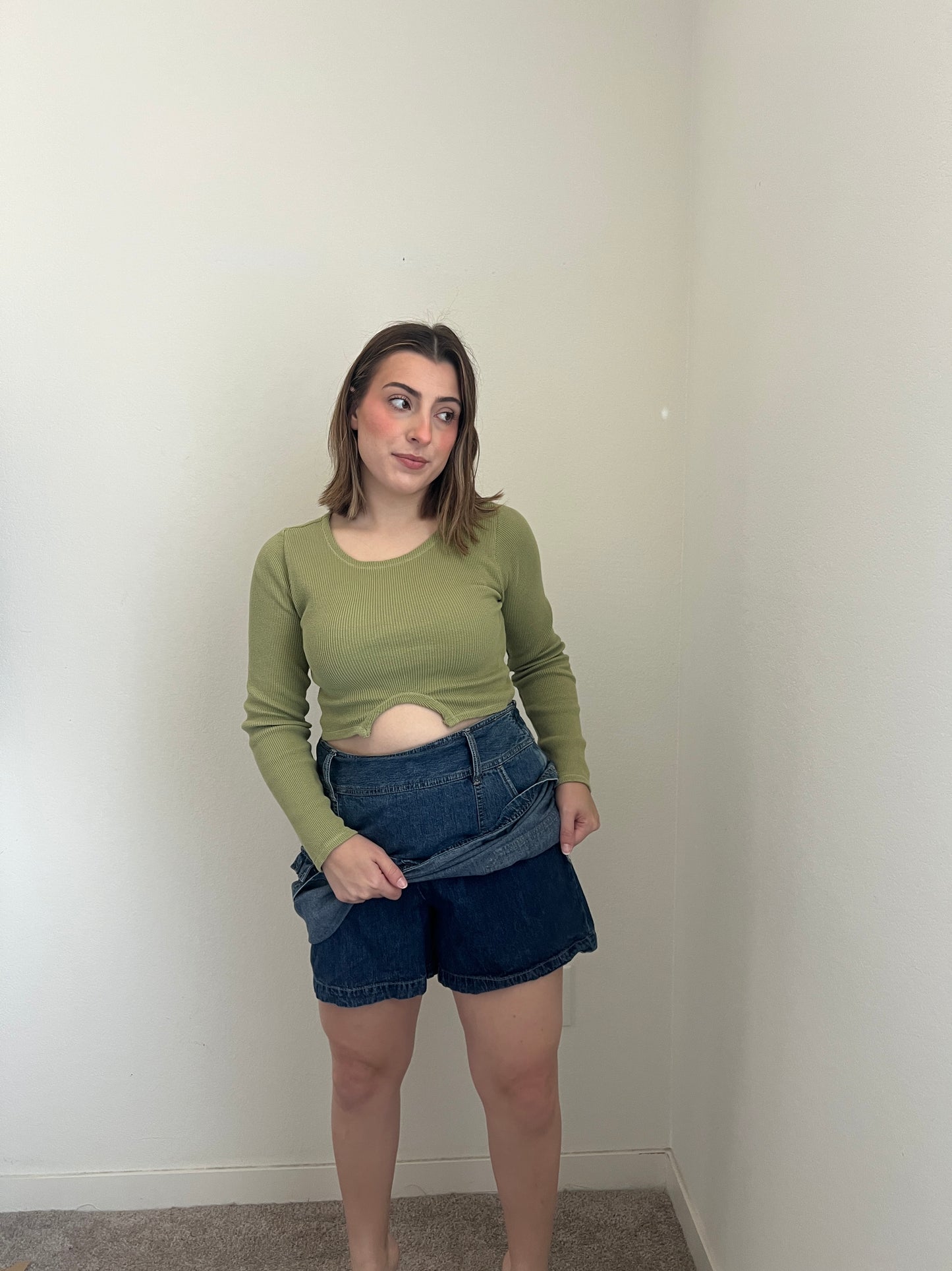 Denim Cargo Skirt (12)