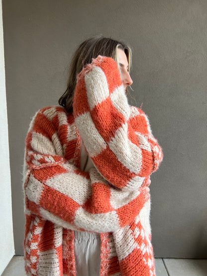 Free People Checkered Cardigan (XS/S)