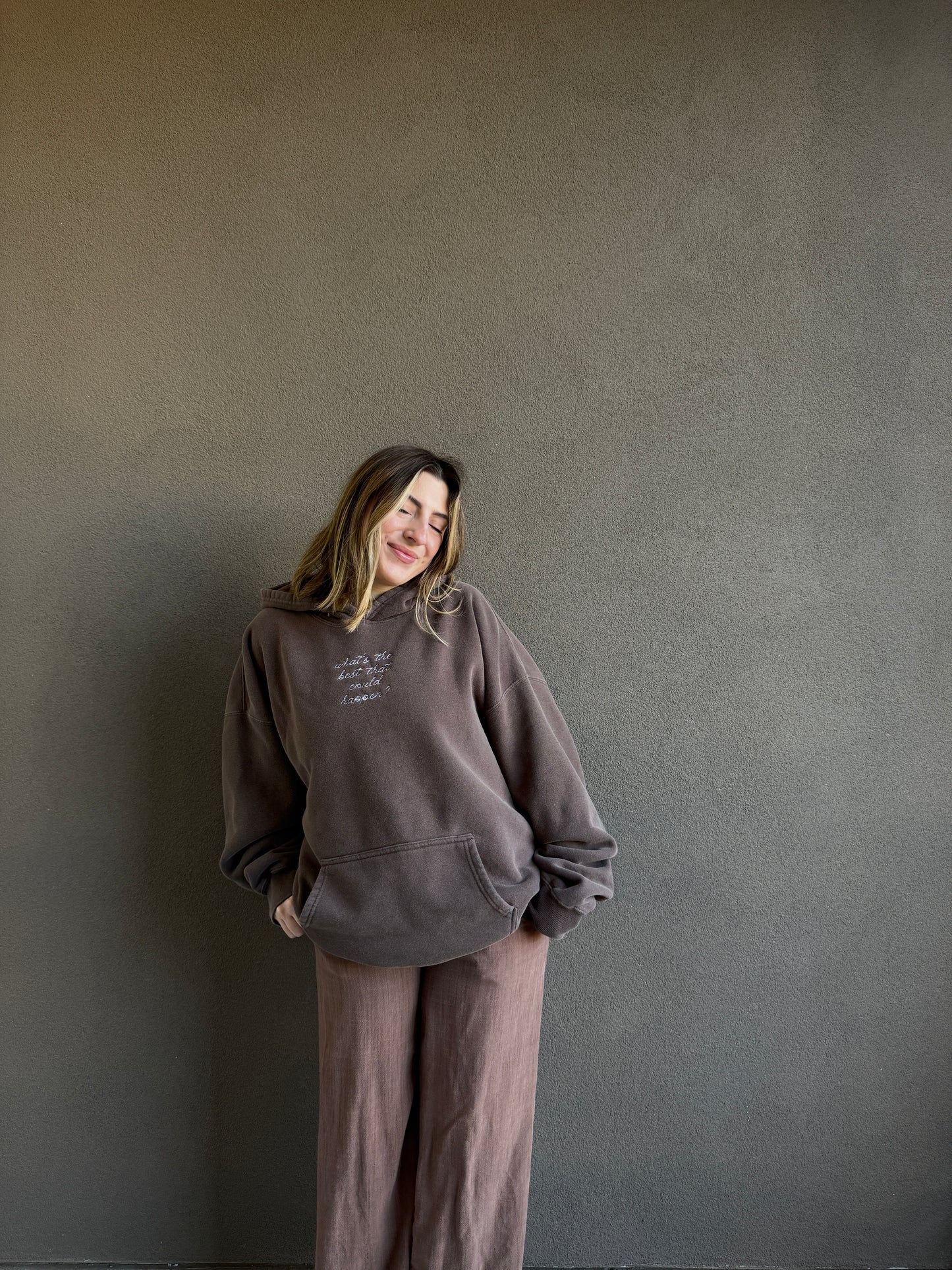 'what's the best that could happen' Original Hoodie (XL)