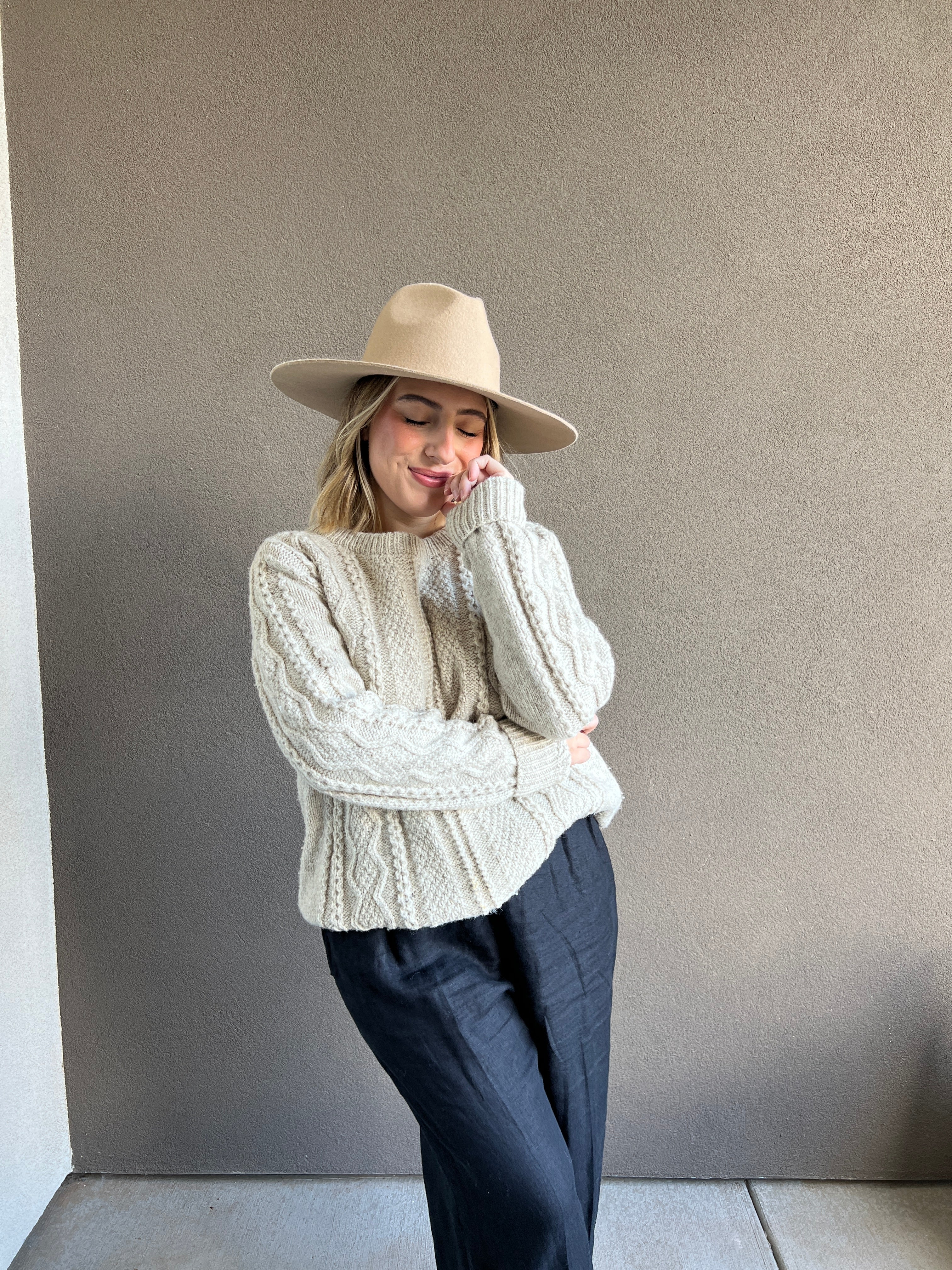 Fisherman Knit Sweater (M)