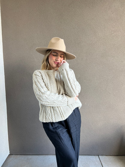 Fisherman Knit Sweater (M)