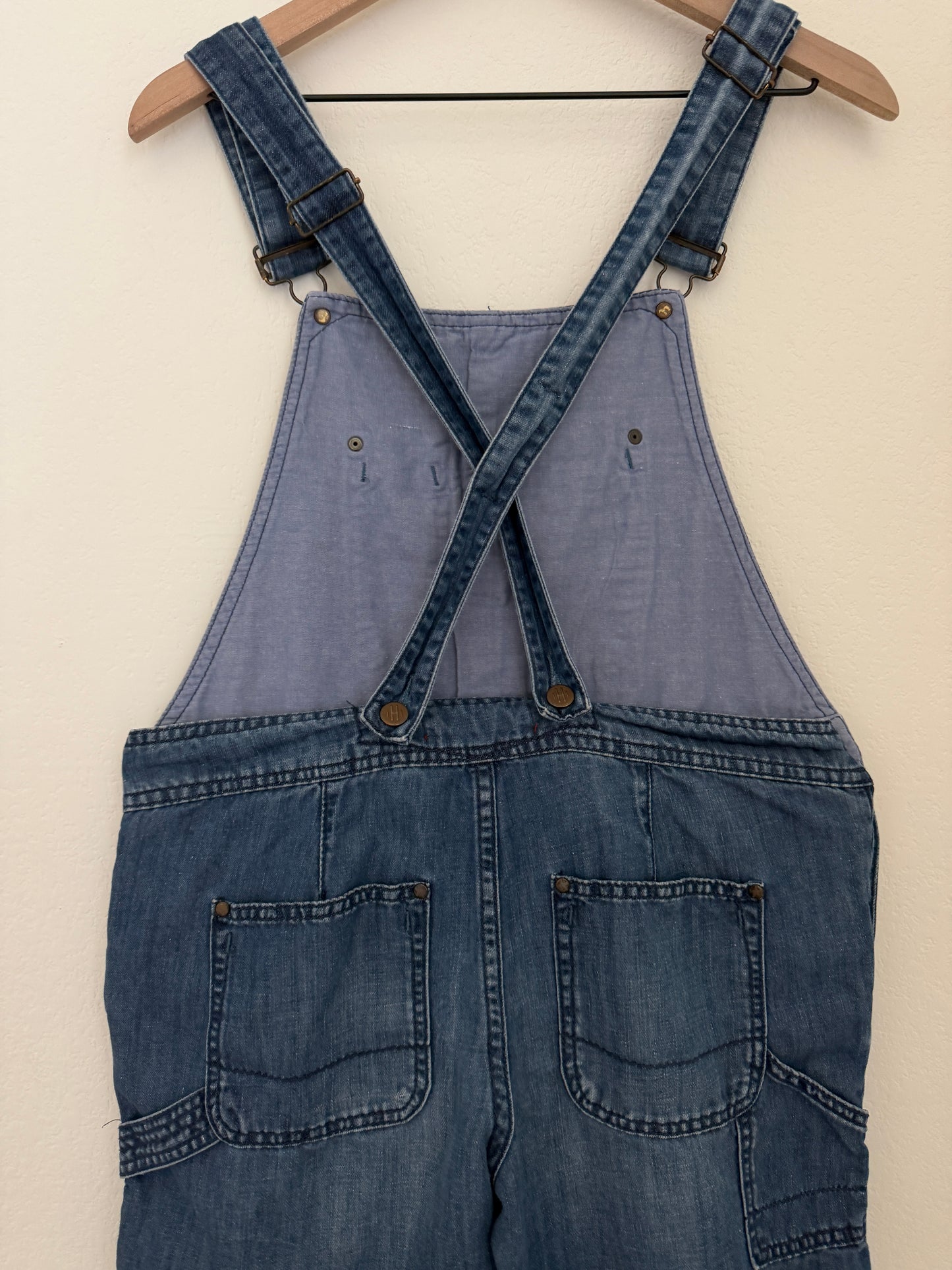 Dark Wash Shortalls (28)