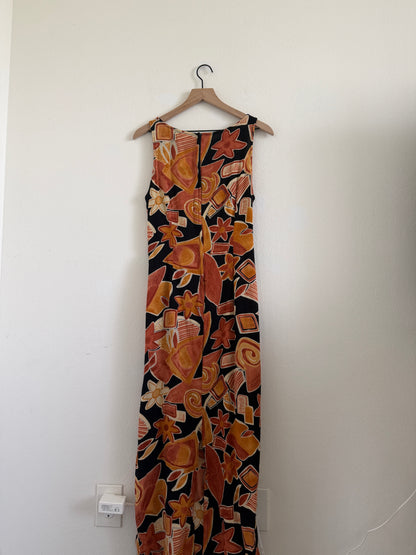 Burnt Orange Maxi Dress (12)