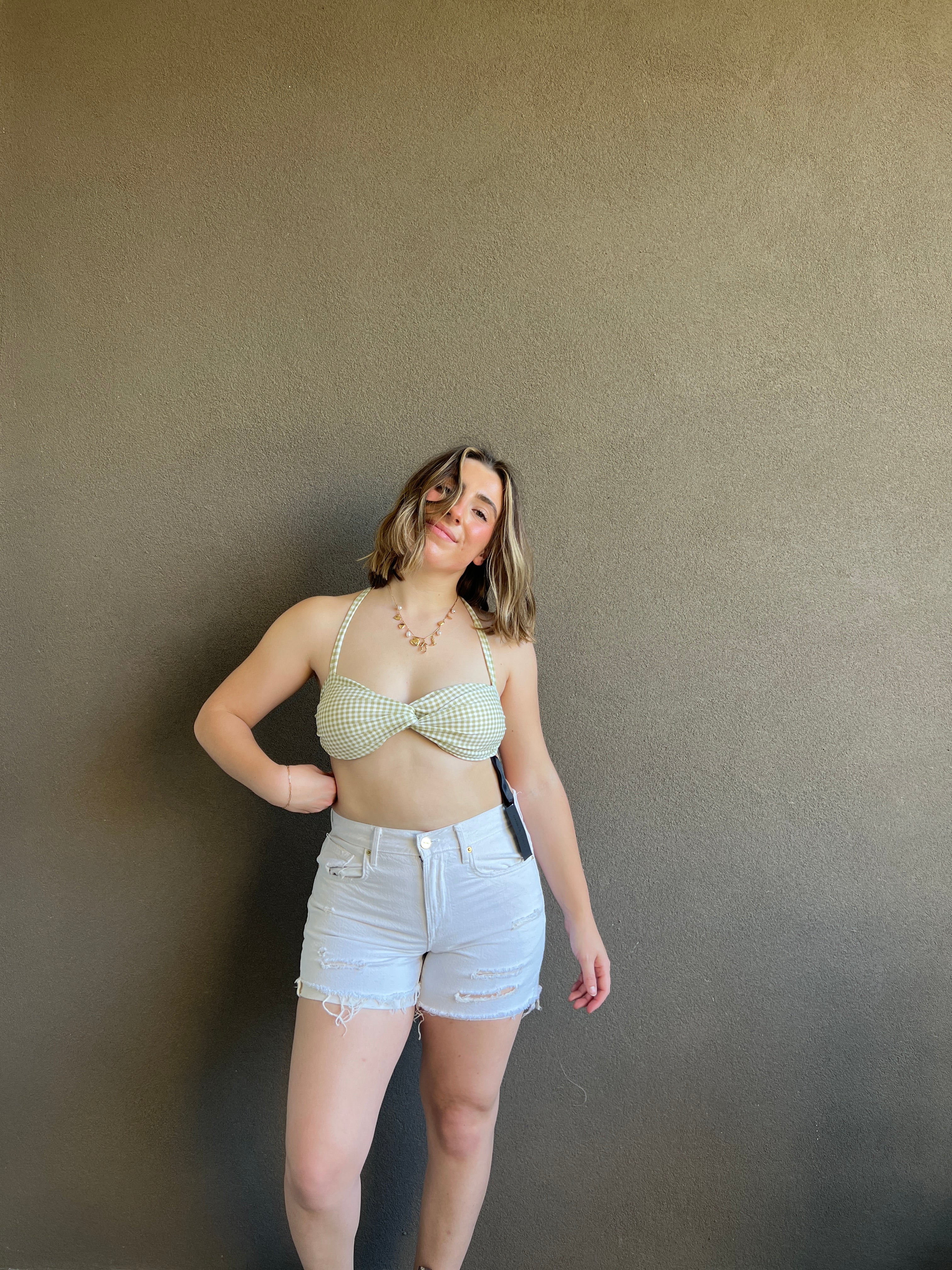 Cream Frame Denim Short (26)