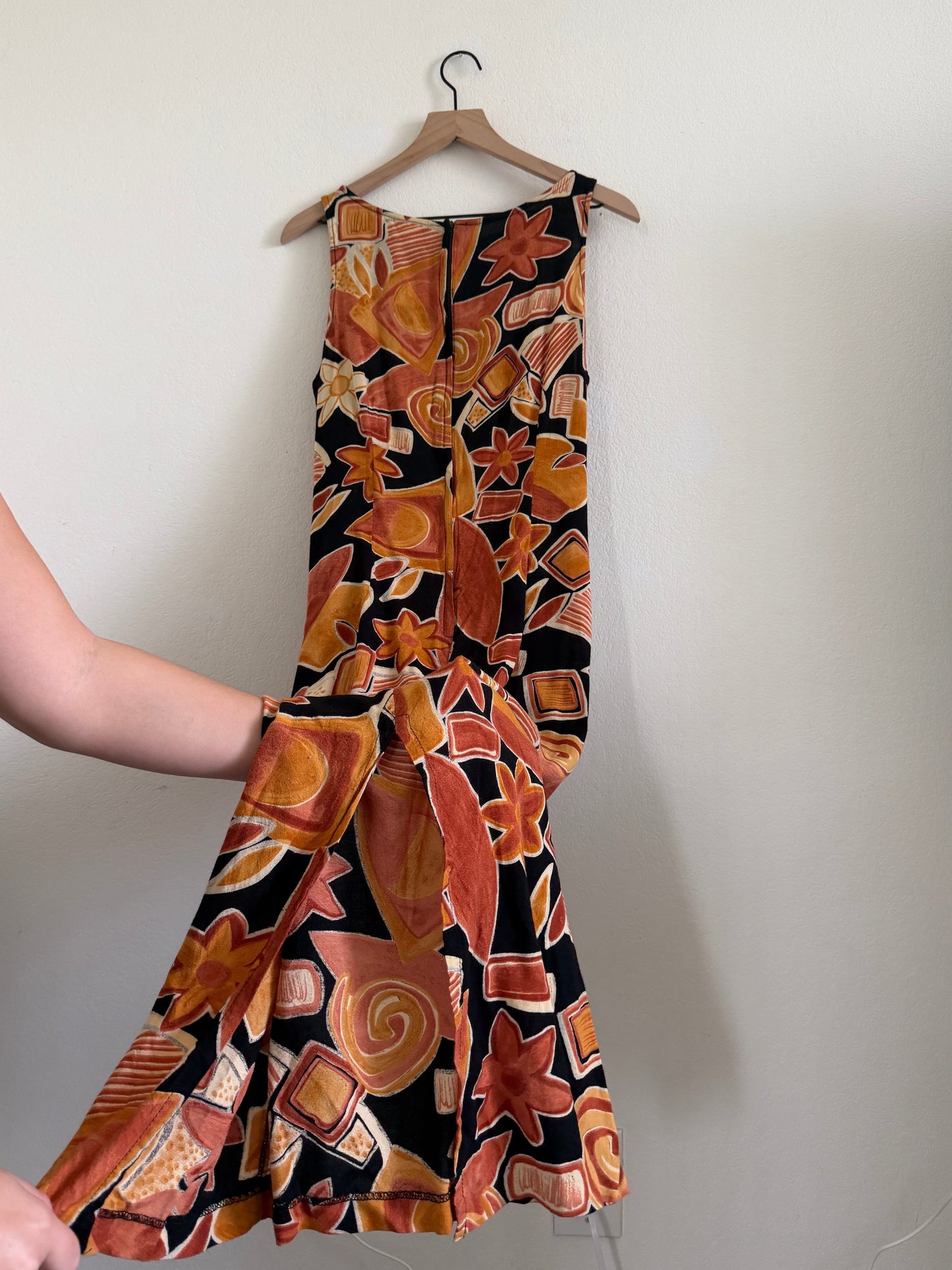 Burnt Orange Maxi Dress (12)
