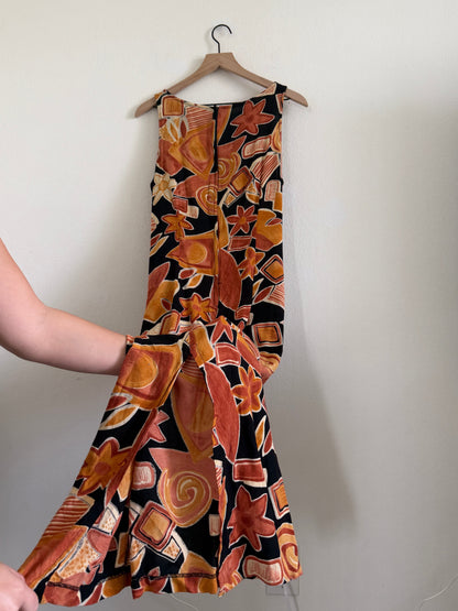 Burnt Orange Maxi Dress (12)
