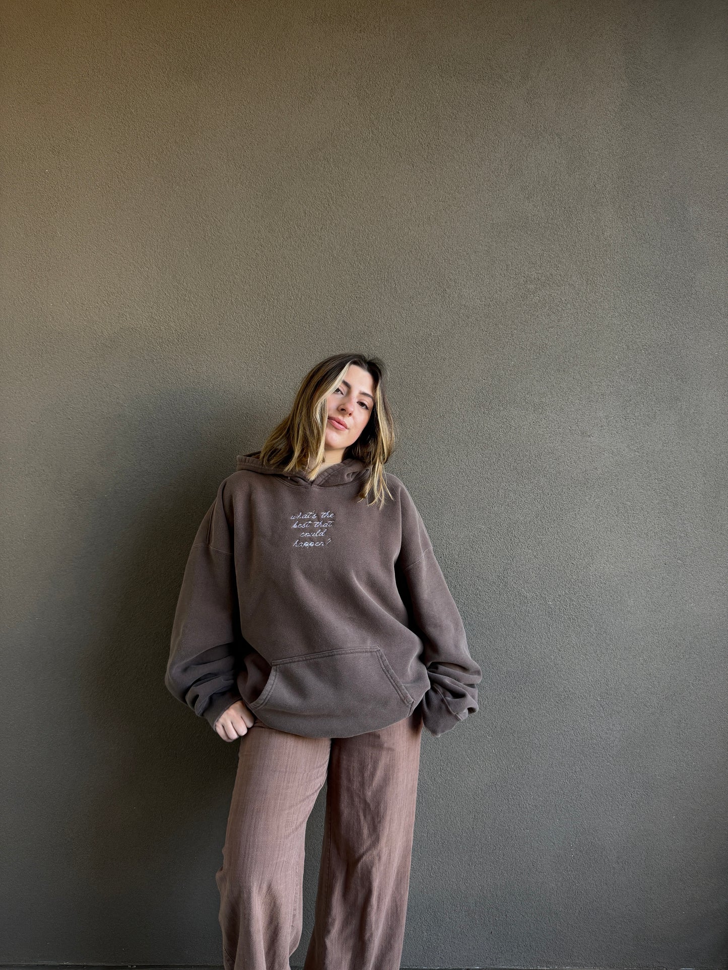 'what's the best that could happen' Original Hoodie (XL)