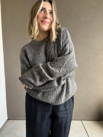 Brown Knit Sweater (XL)
