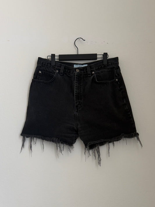 Black Cut-off Shorts (32"W)