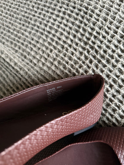 Brown Woven Look Flat (9)