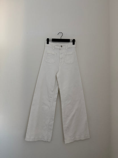 White Zara Marine Straight (26"w)