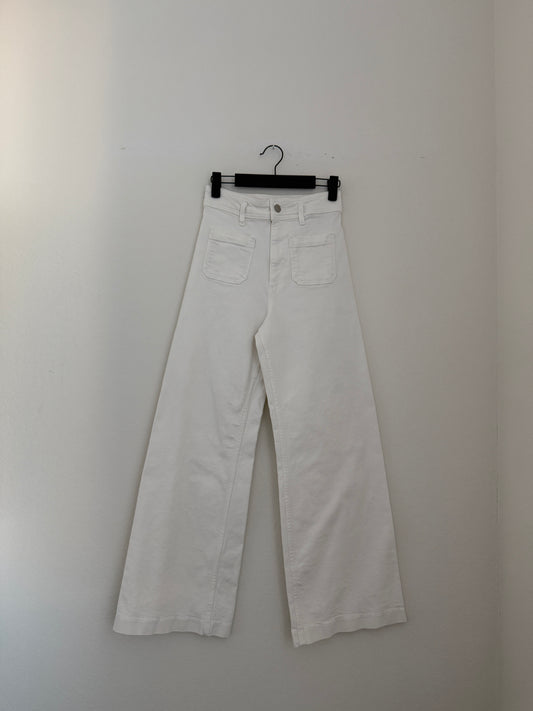 White Zara Marine Straight (26"w)