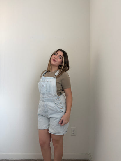 Levi's Light Wash Shortalls (M)