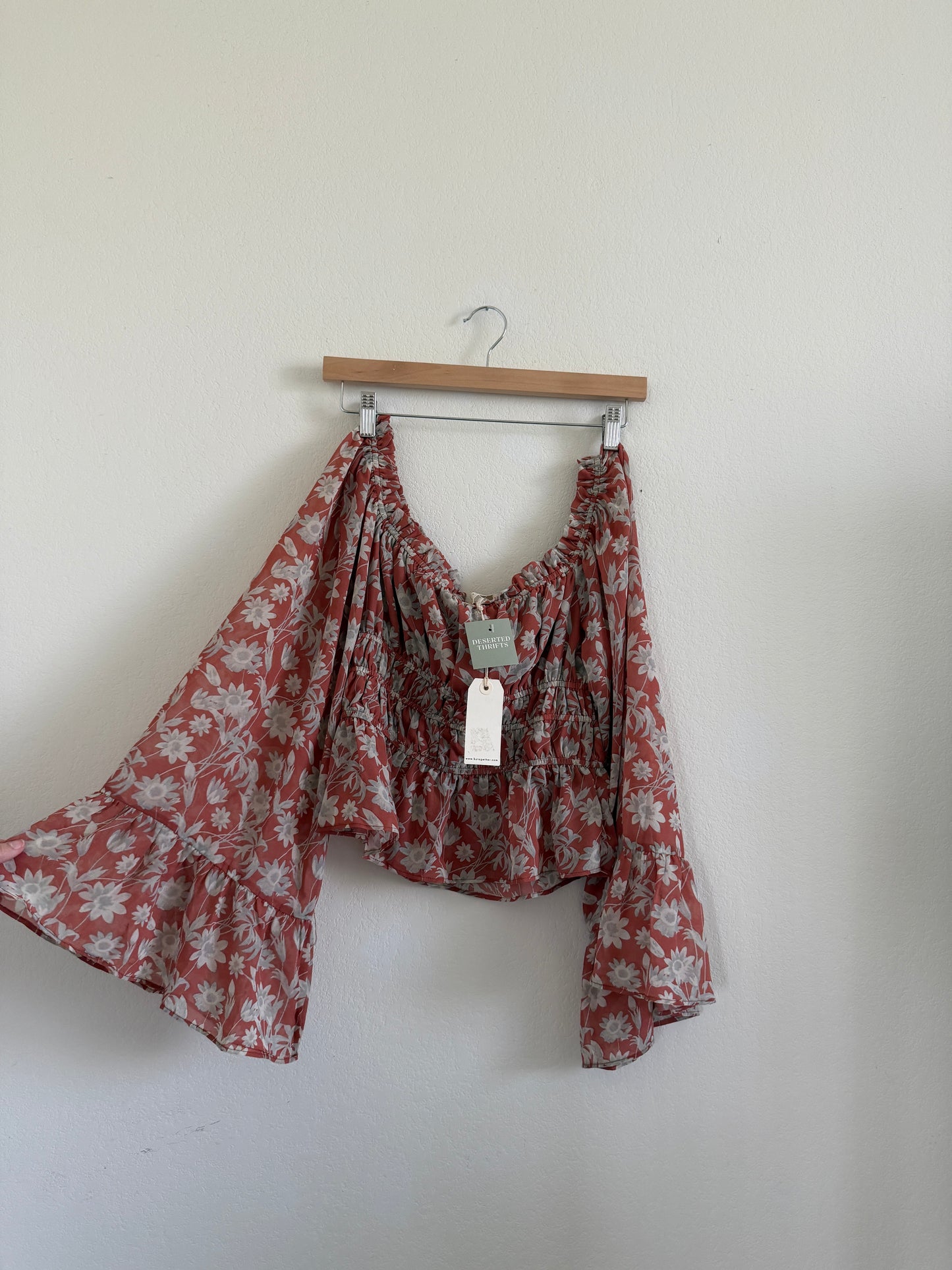 Floral Off The Shoulder Blouse (M)
