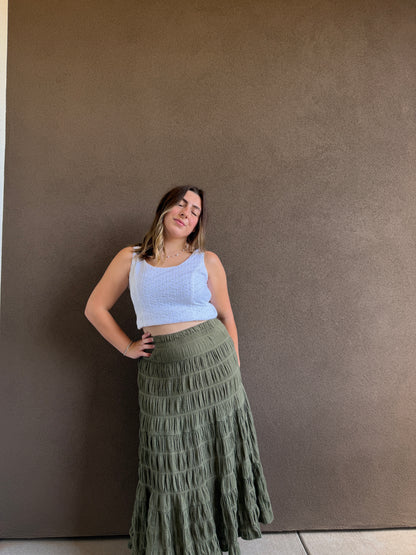 Green Midi Skirt (S)