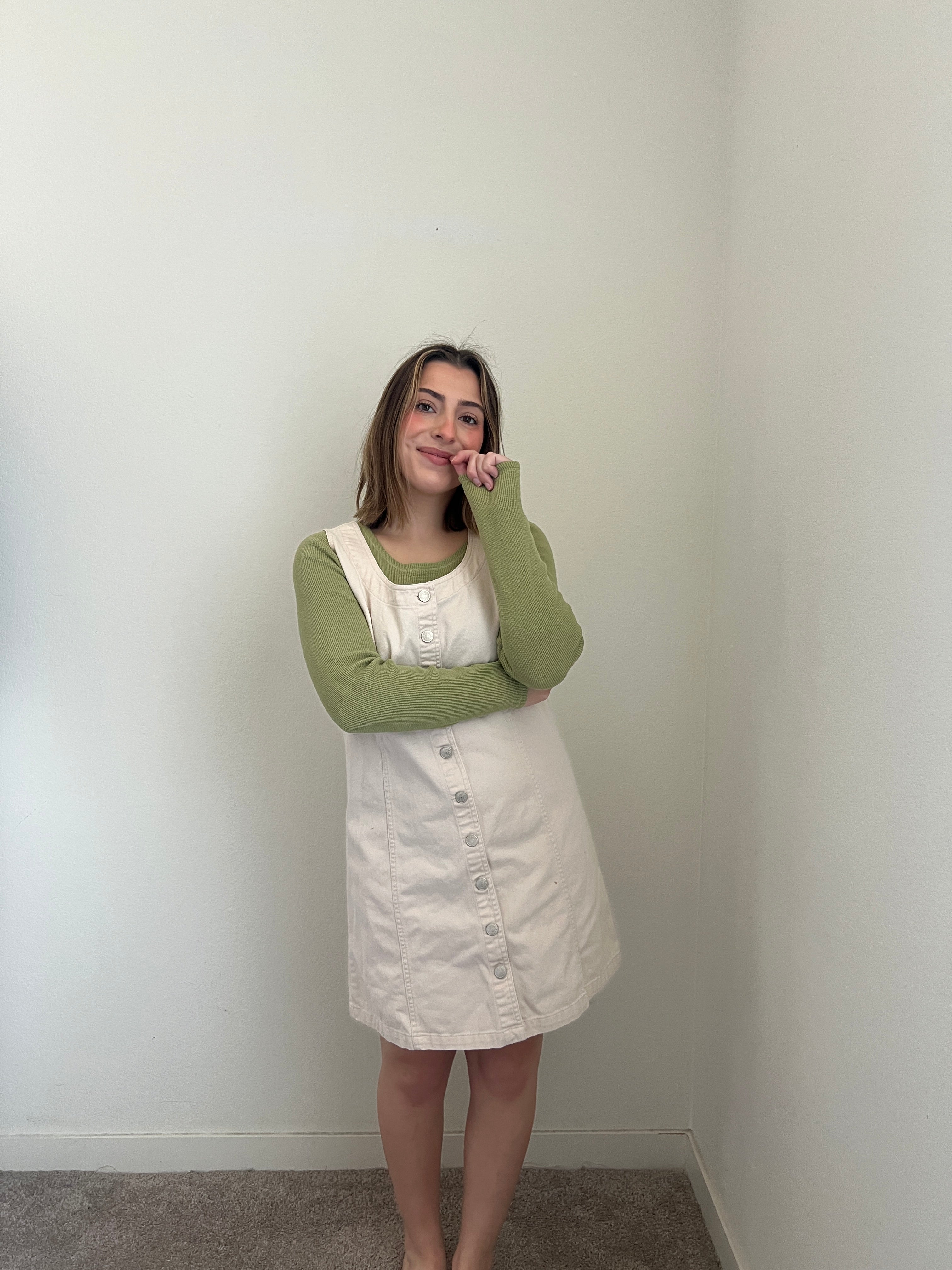 Cream Jumper Dress (M)
