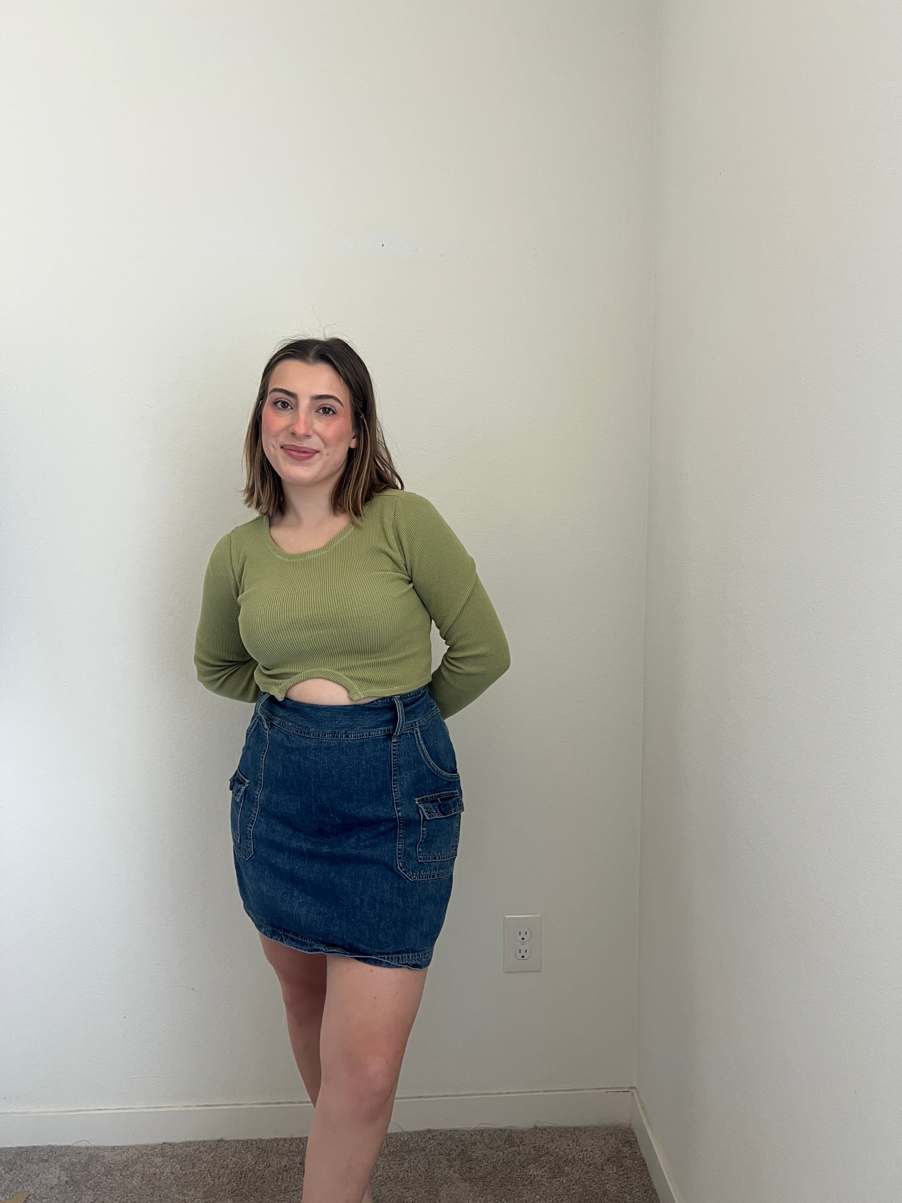 Denim Cargo Skirt (12)