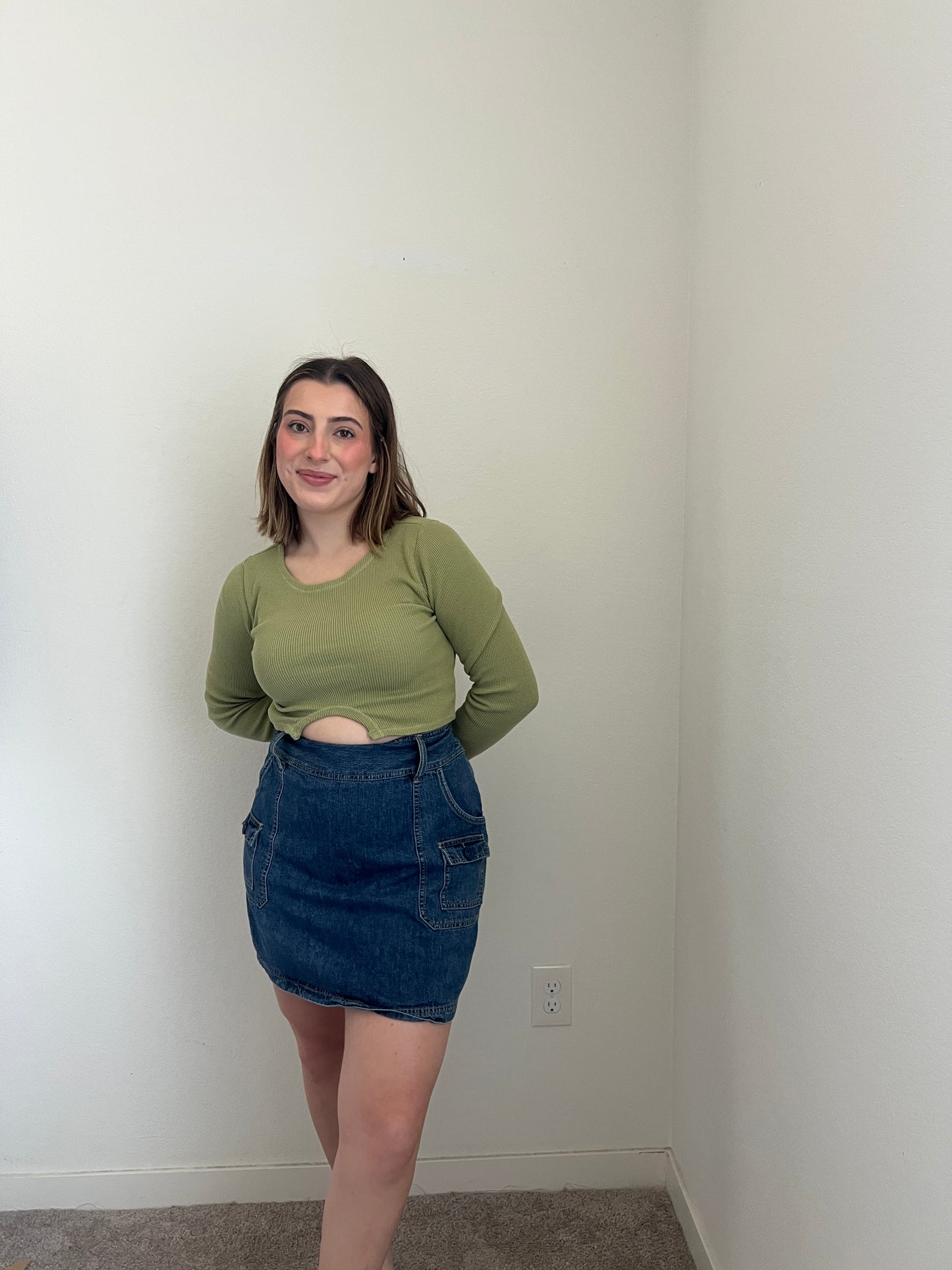 Denim Cargo Skirt (12)