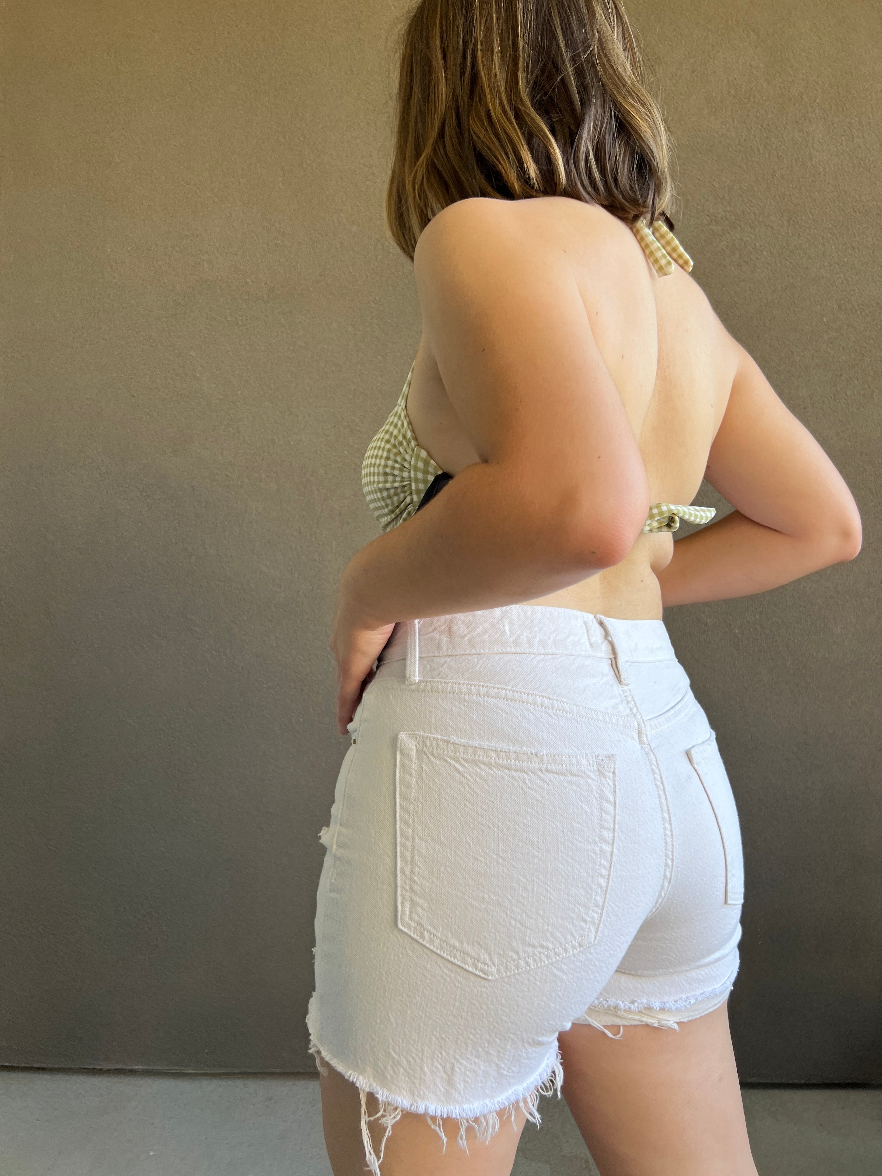 Cream Frame Denim Short (26)