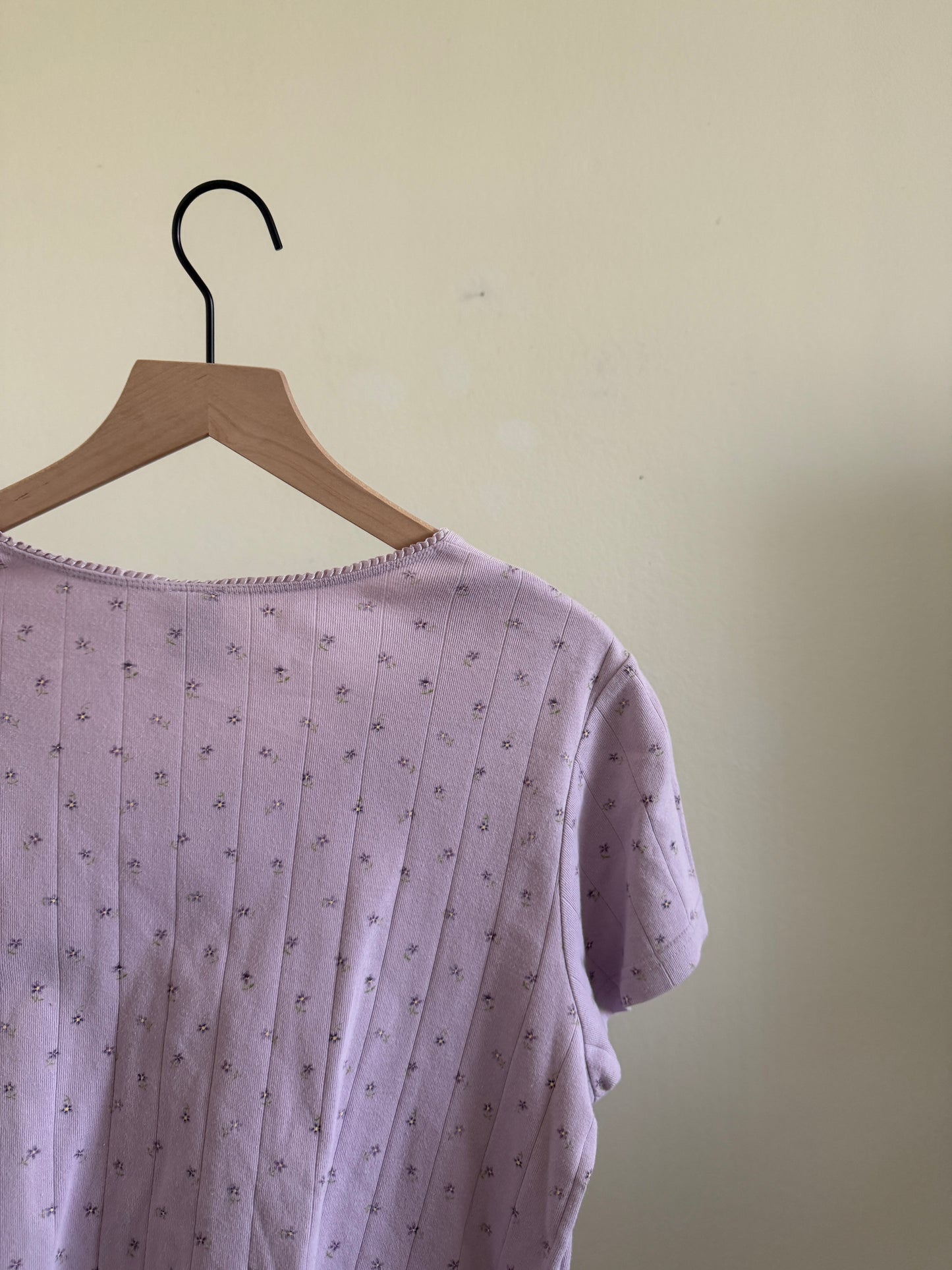Lavender Floral Top (L)
