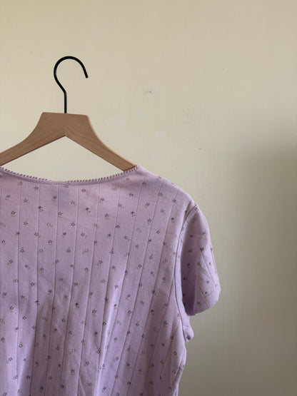 Lavender Floral Top (L)