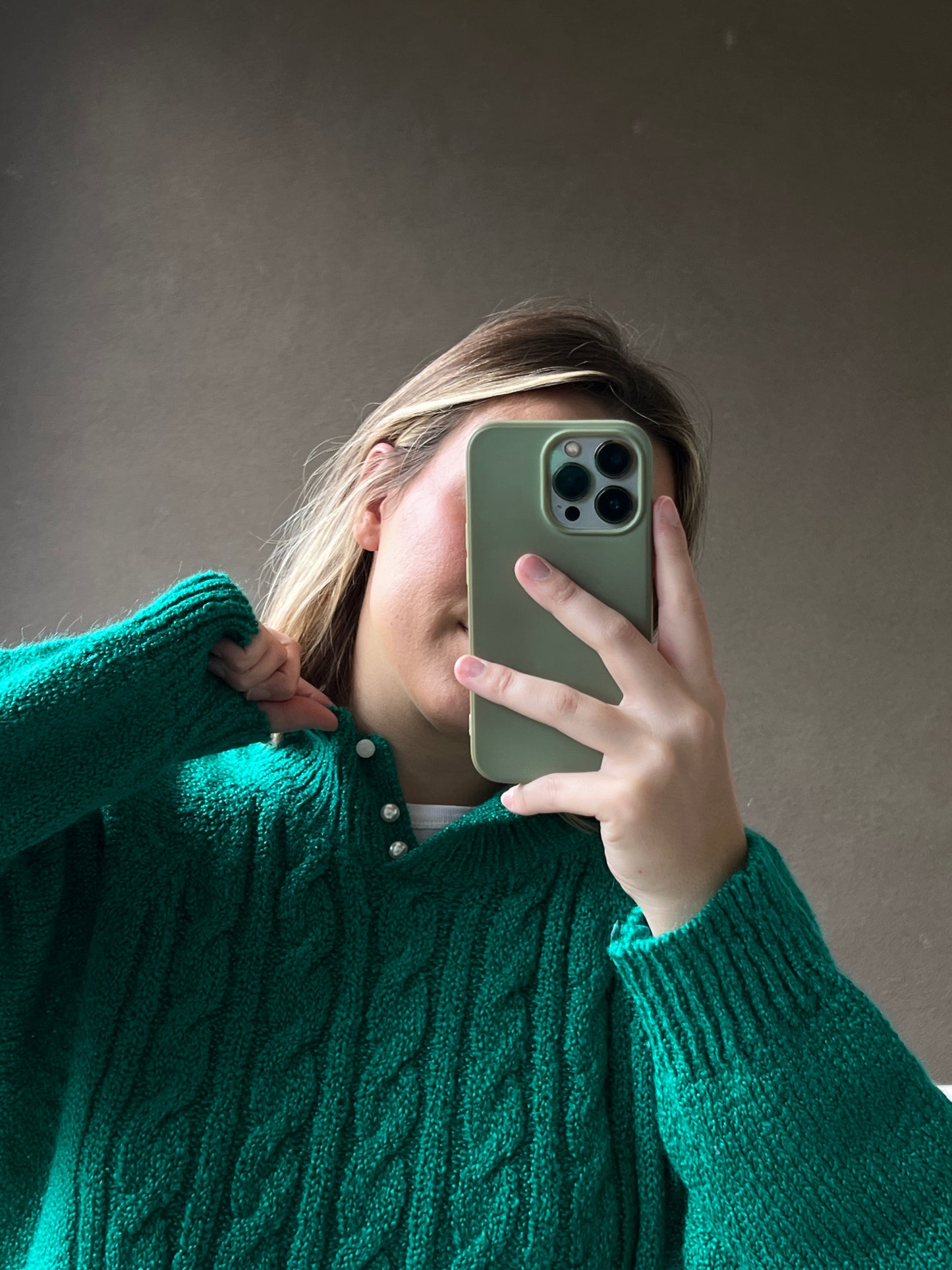 Vintage Emerald Sweater (L)