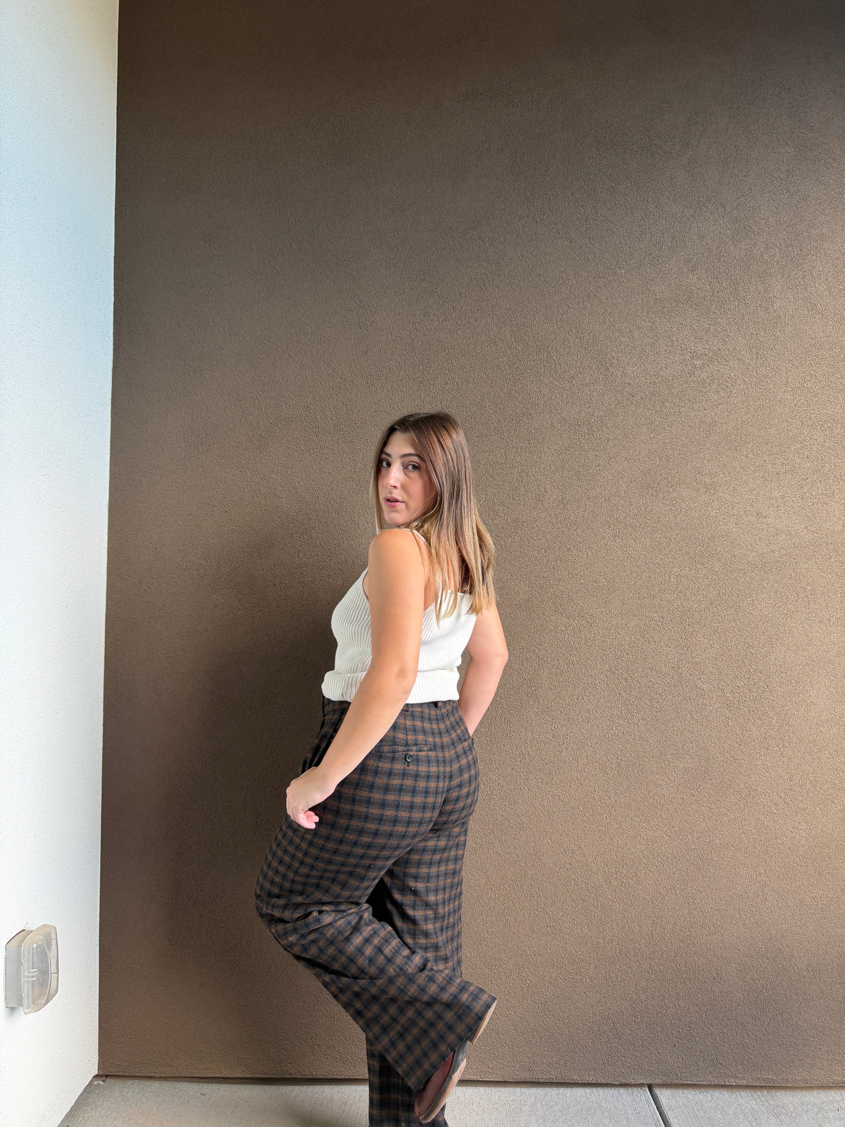 Vince Plaid Trousers (4)
