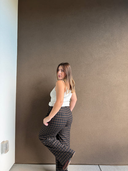 Vince Plaid Trousers (4)