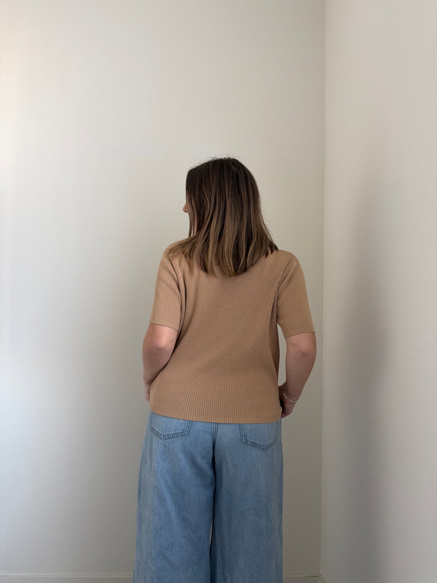 Camelback Textured Short Sleeve Top (XL)