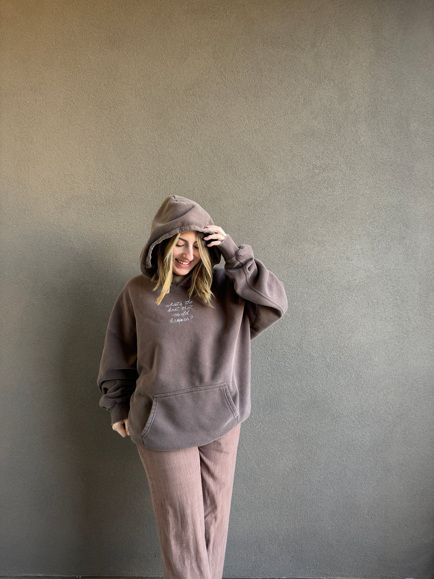 'what's the best that could happen' Original Hoodie (XL)