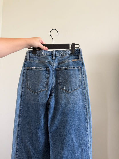 Split Color Wide Leg Jeans (26"W)
