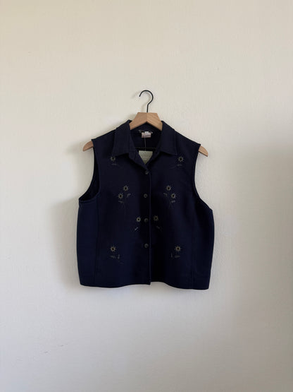 Vintage Grommet Flower Tank (L)