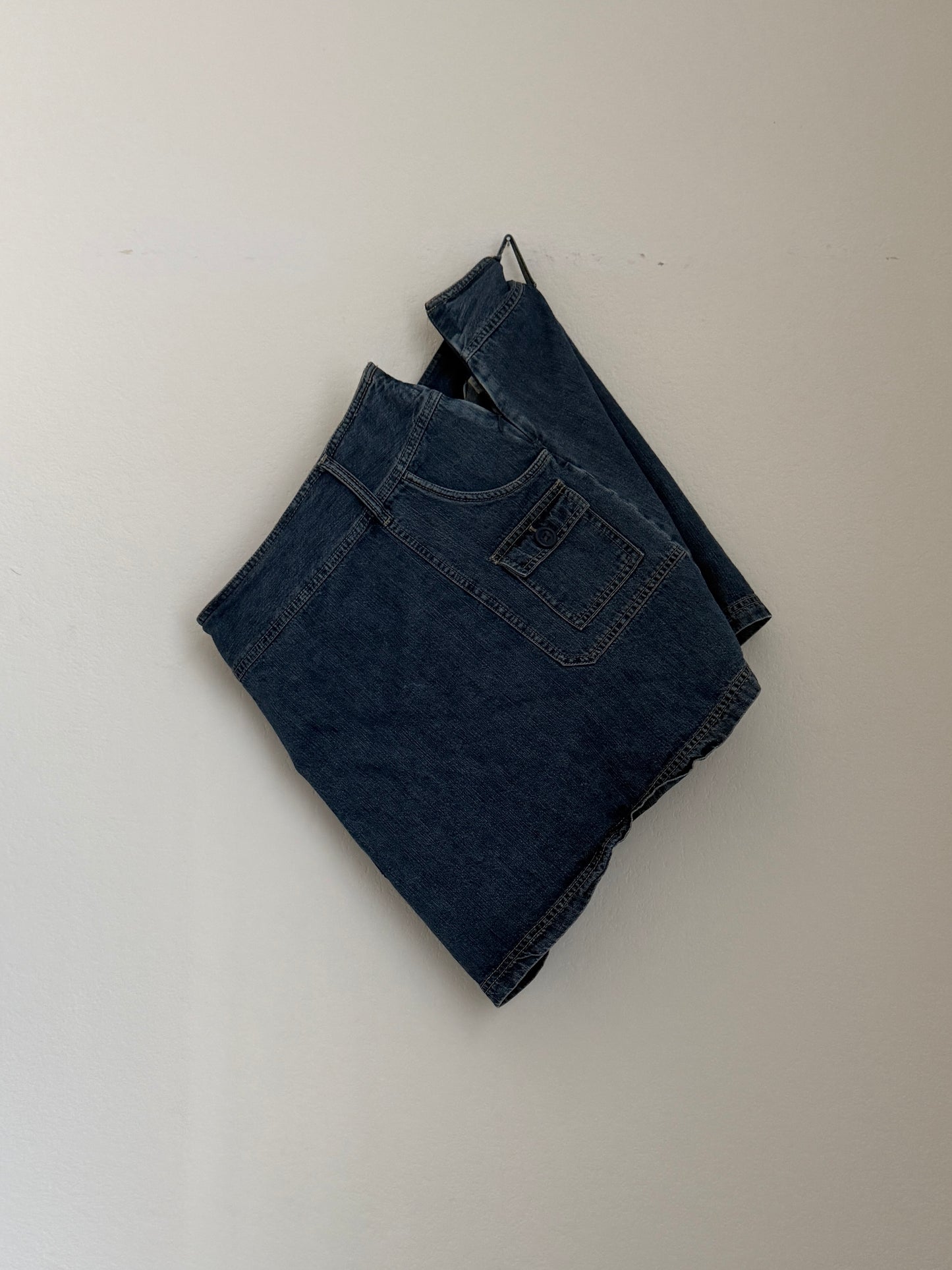 Cargo Denim Skort (34"W)