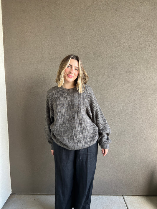 Brown Knit Sweater (XL)