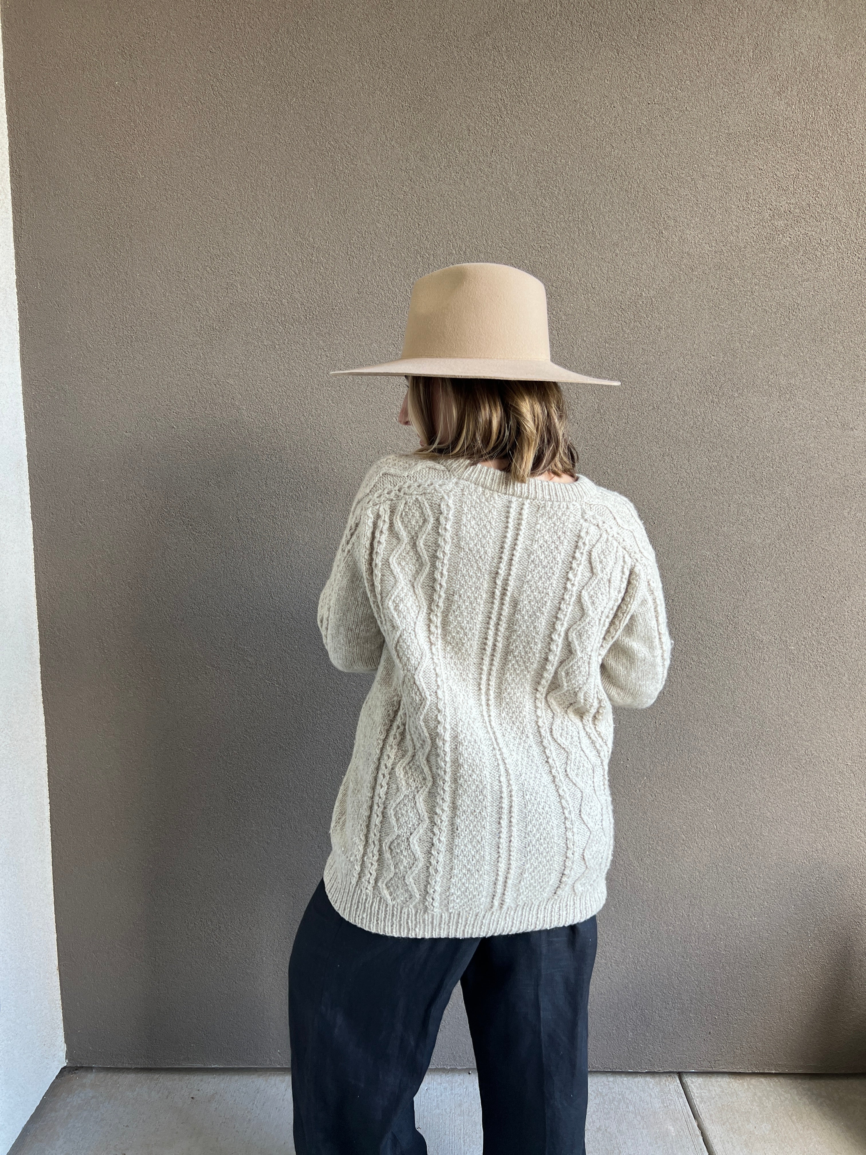 Fisherman Knit Sweater (M)