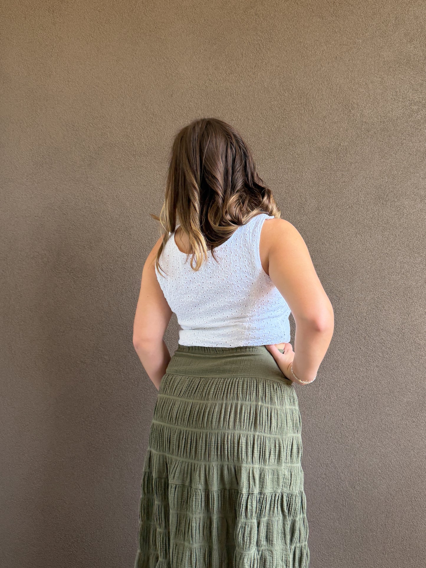 Vintage Eyelet Tank (10P)