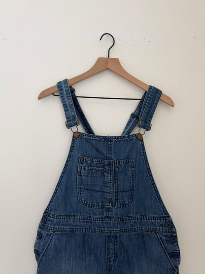 Dark Wash Shortalls (28)