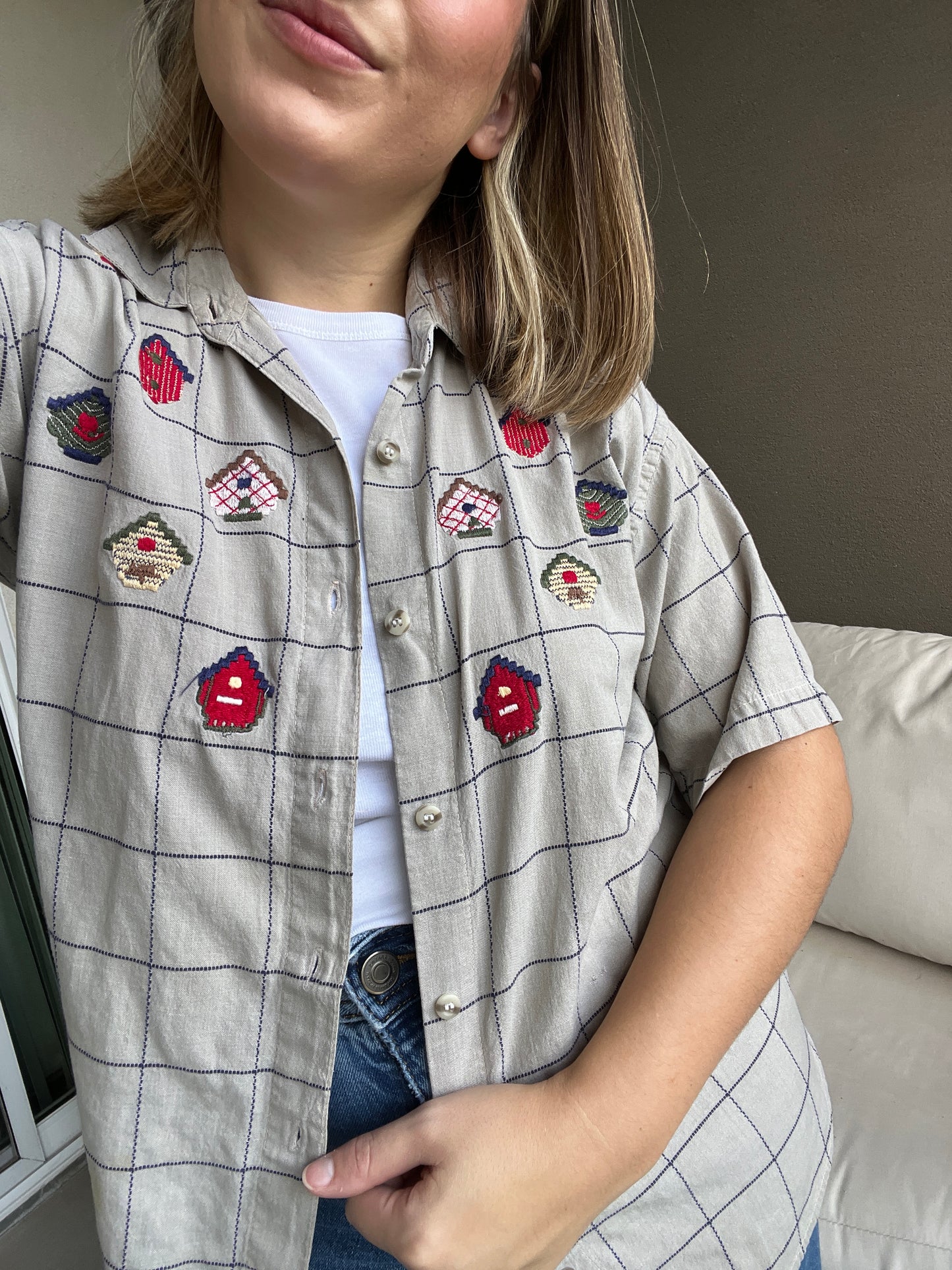 Birdhouse Button Up (S)