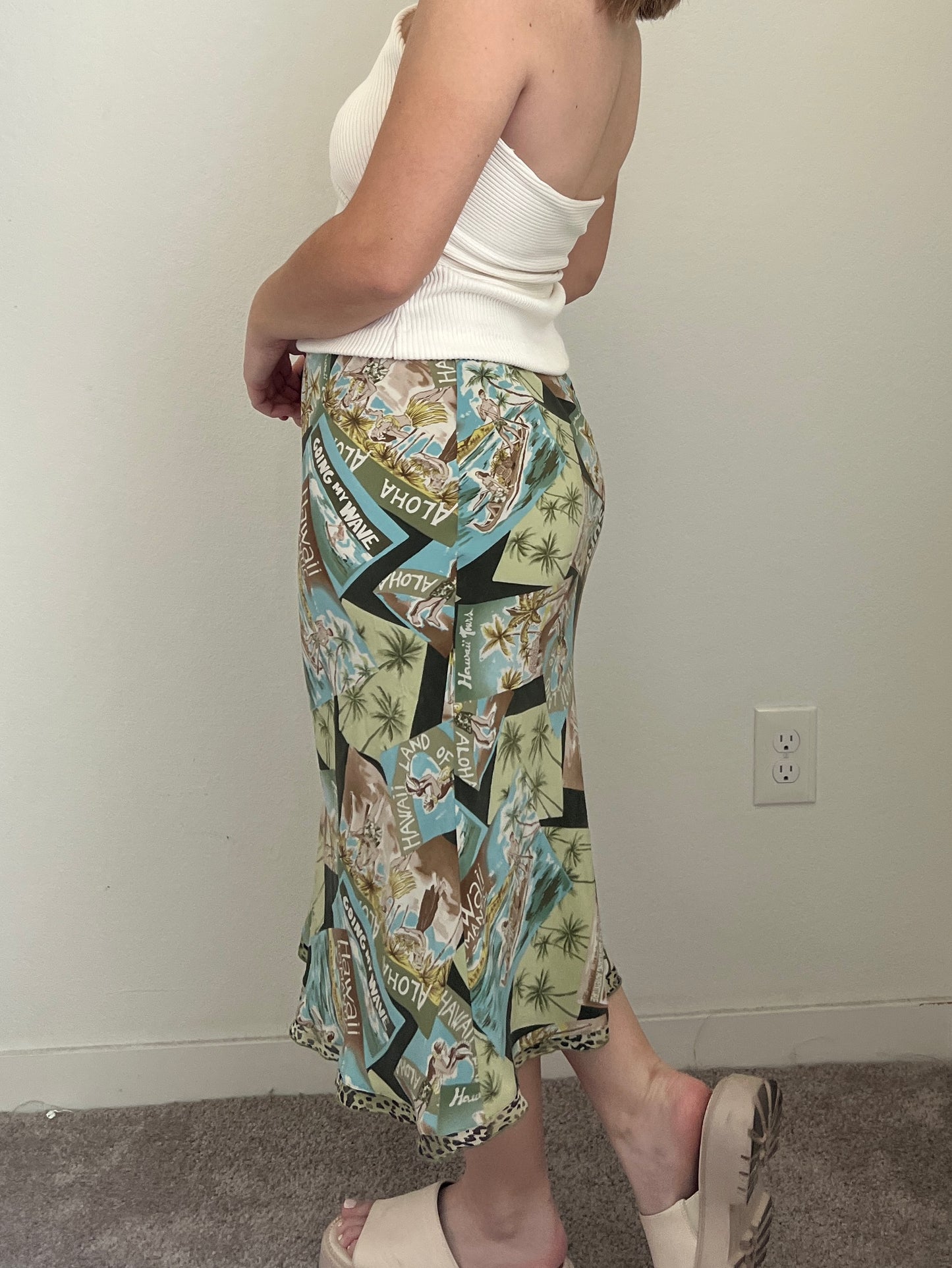 John in Hawaii Silk Skirt (S)